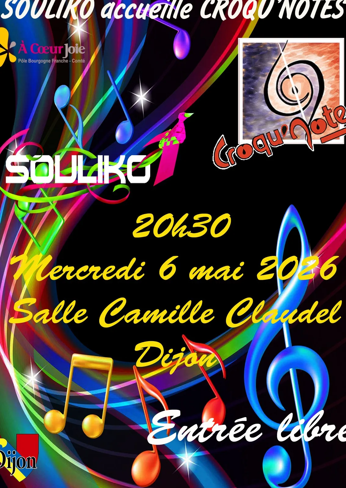 Concert sSouliko/Croqu'notes 6 Mai 2026 20h30 